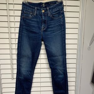 7 For All Mankind High Waist Skinny Jean